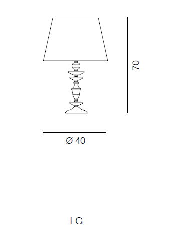 Настольная лампа Lux Illuminazione
