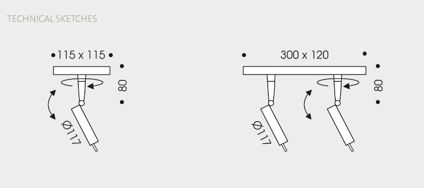 Настенно-потолочный светильник Oligo